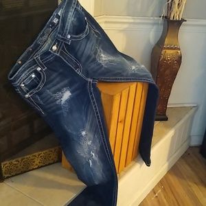 MissMe ripped jeans.  29" waist x30" length.